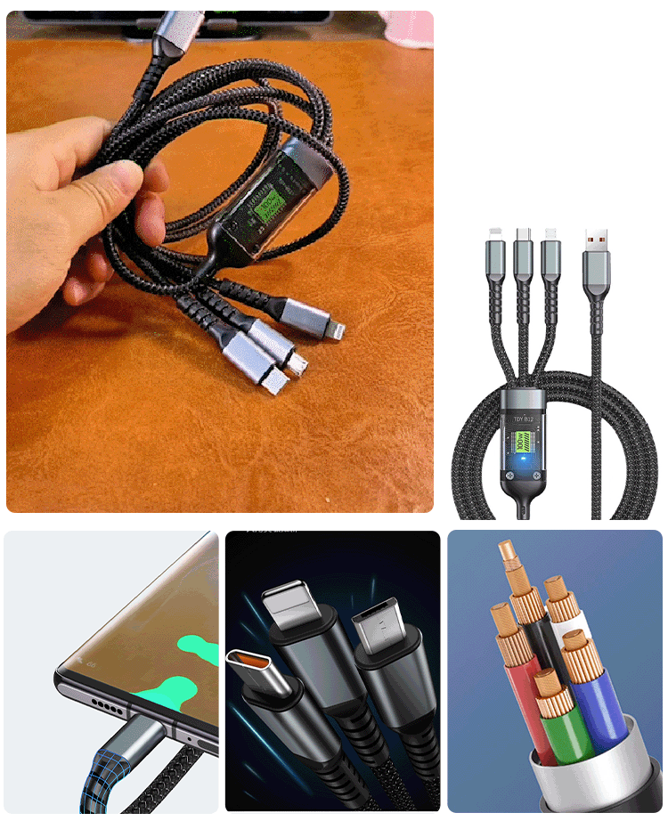 Supersnel opladen 3-in-1 datakabel