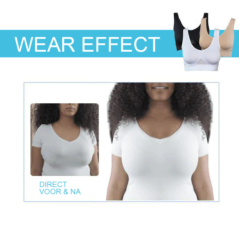 Naadloze en beugelloze comfort-bh voor dames