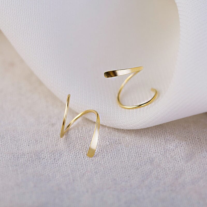 SpiralShine - Spiral Hoop Twist Oorbellen | 1+1 GRATIS