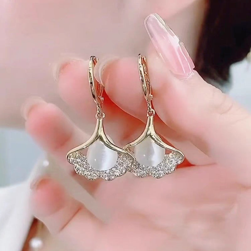 LeafLuxe™ – Stijlvolle Ginkgo Oorbellen met Betoverende Glans | 50% KORTING