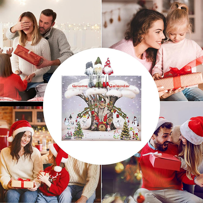 Adventy - inclusief 3 handgemaakte pluche kabouters voor een feestelijke sfeer | 50% KORTING