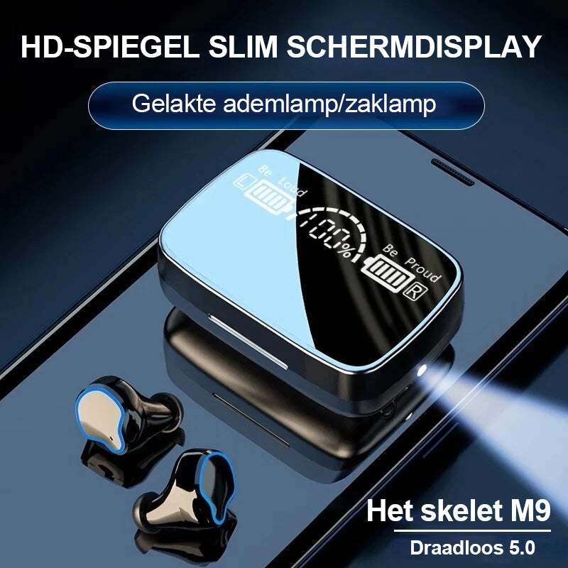 Draadloze hoofd telefoon M9 Mirror HD