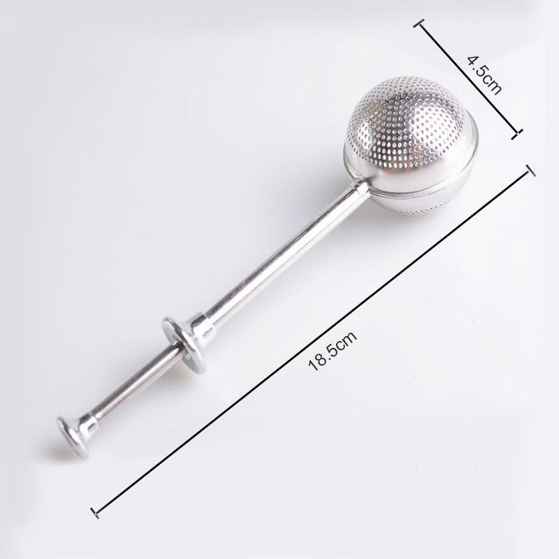 Kogelvormig intrekbaar theezeefje