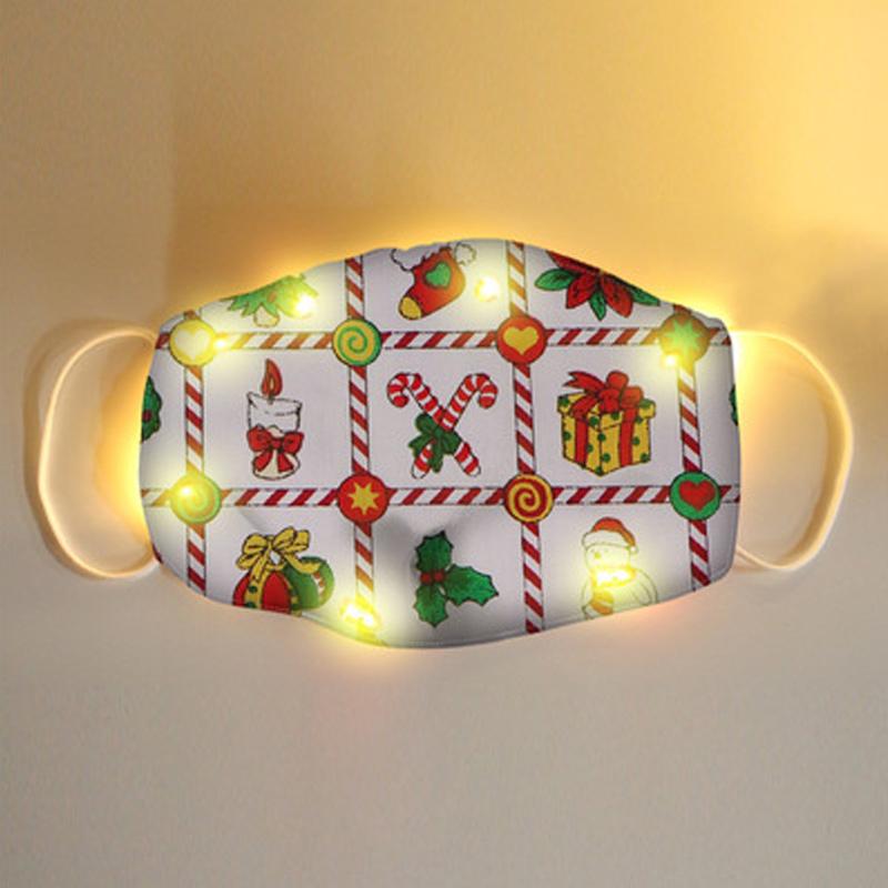 LED oplichtend kerstmasker