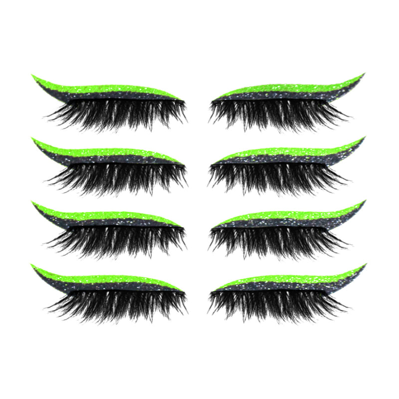 Herbruikbare eyeliner- en wimperstickers (4 paar)