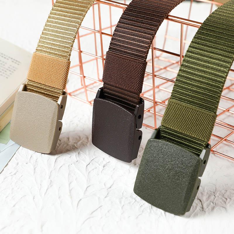 Niet-metalen niet-magnetische nylon riem met gesp
