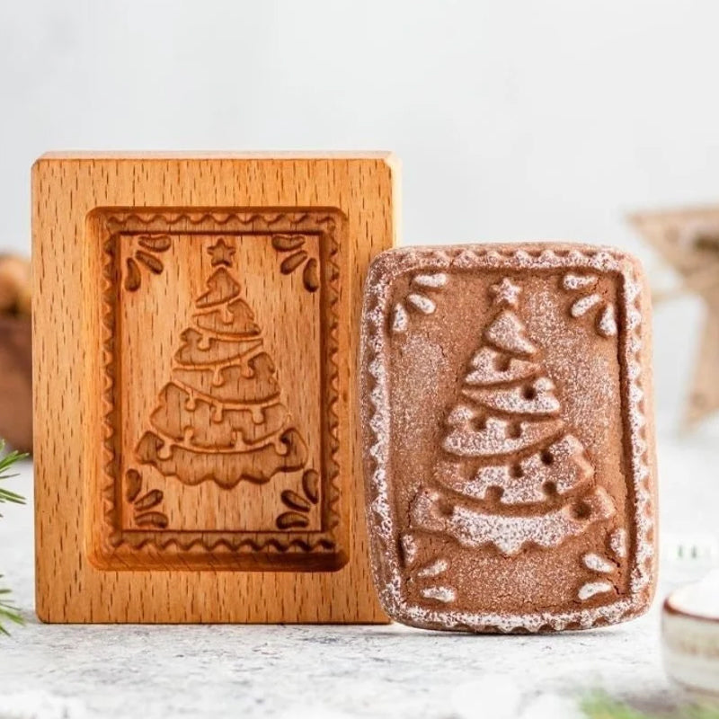 BakeCraft - 3D Houten koekjesvorm | 1+1 GRATIS