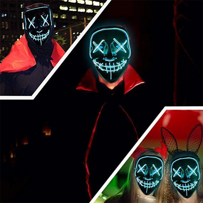 Halloween - LED lichtgevend masker