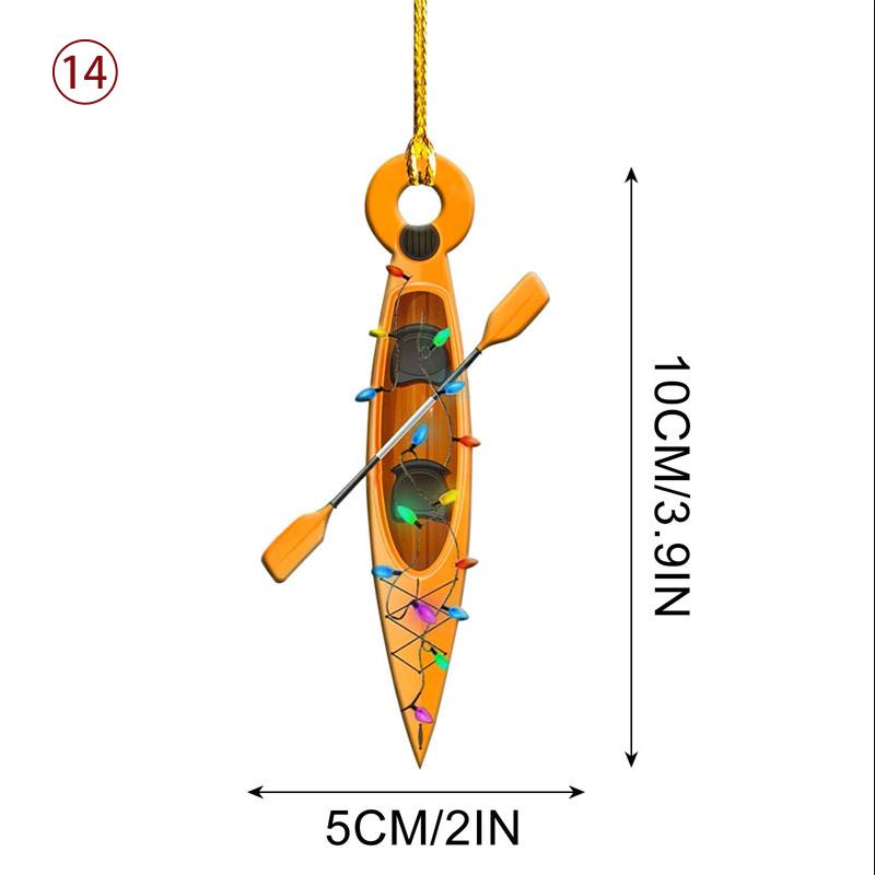 Auto-Boot-Kerstijzer Ornament