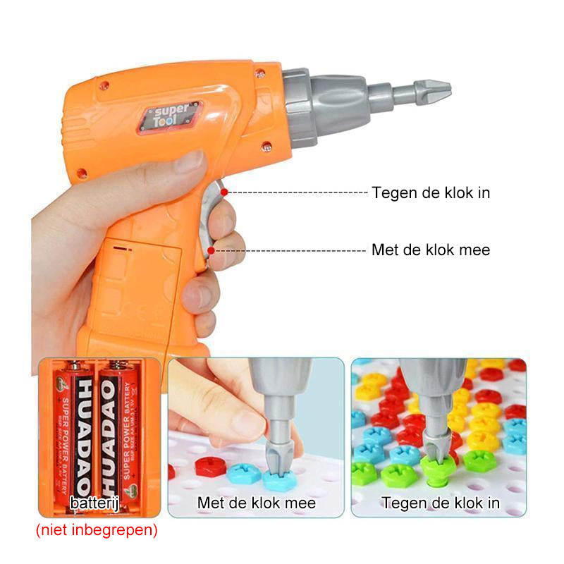 CreativBoor - Elektrische boorpuzzel | 50% KORTING