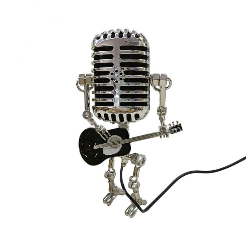 Producten Vintage microfoon robot decoratie