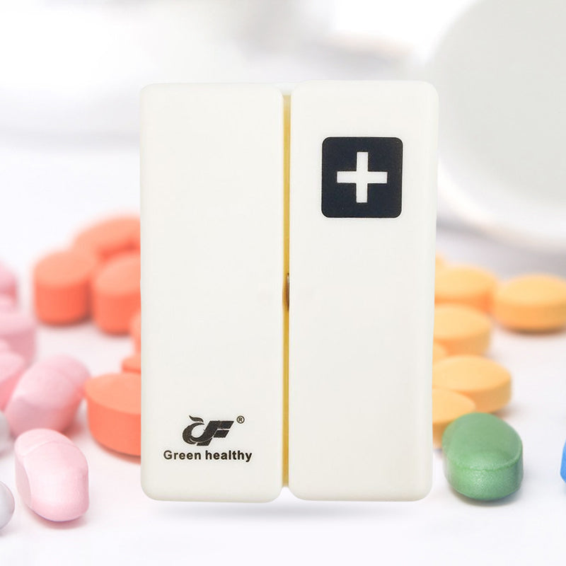Draagbare magnetische pillendoos met 7 compartimenten