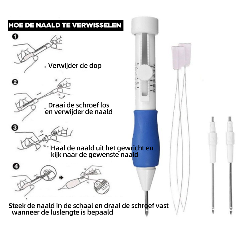 StitchMaster - Transformeer je kleding met de Magische Borduurset | 1+1 GRATIS