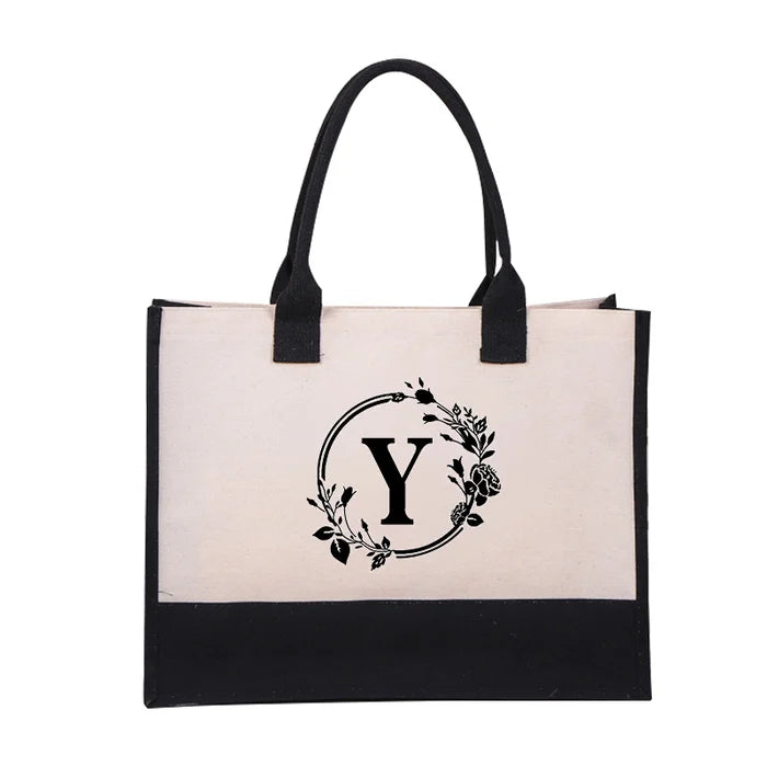 Brief Canvas Tas Vrouwen Hit Kleur Eenvoudige Schouder Shopping Tote Handtas