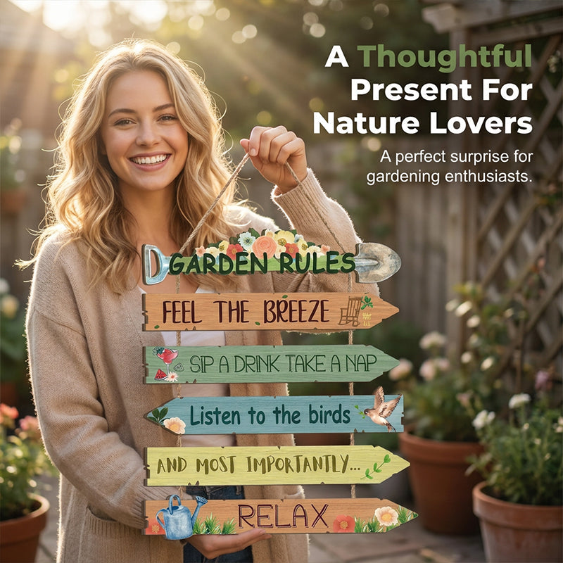 VerduraVibe — Rustiek Houten Tuinteken | 1+1 GRATIS