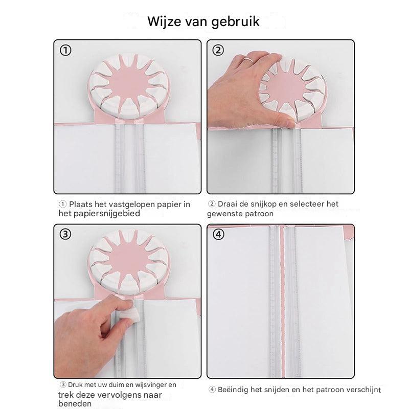 CutMaster - 12 Patroon Papieren Randsnijder | 50% KORTING