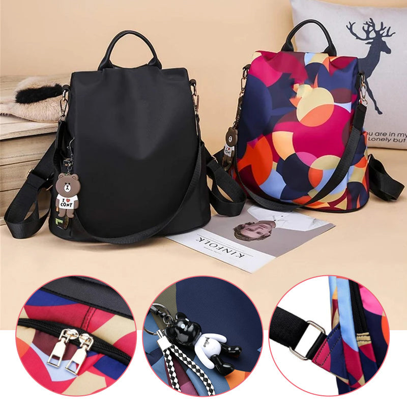 Antidiefstalrugzak met print voor dames