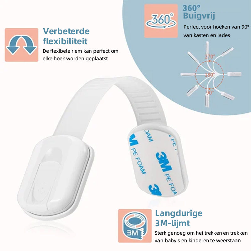Kunststof slotriemen Veiligheidsbescherming voor baby's(6 stuks)