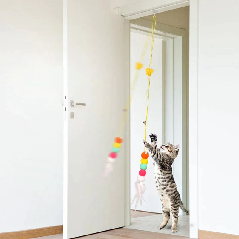 Hangend stuiterend katten speelgoed