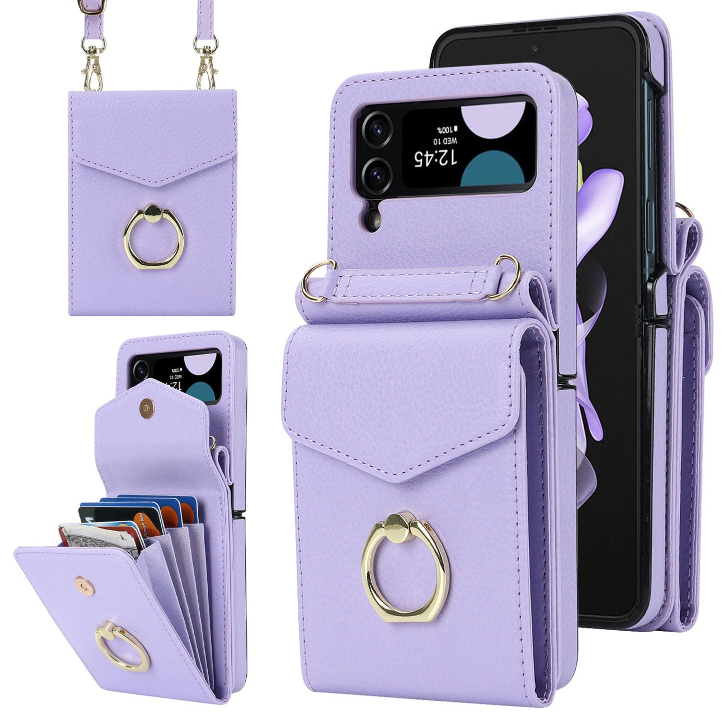 Z Flip5 Opvouwbare Messenger-telefoonhoes voor Samsung Flip4