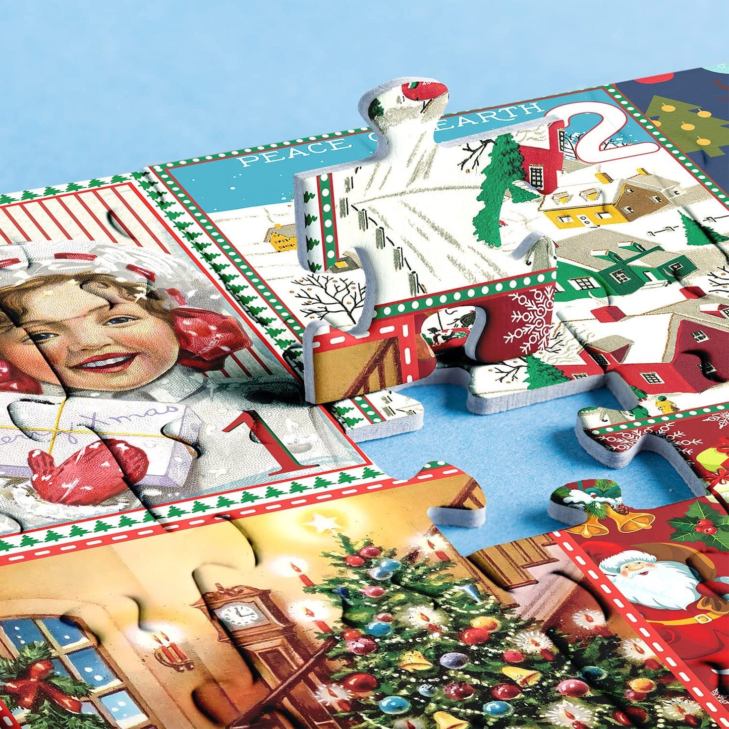KerstPuzzelAftel - Tel samen af naar kerst met een unieke 1000-stuks puzzel | 50% KORTING