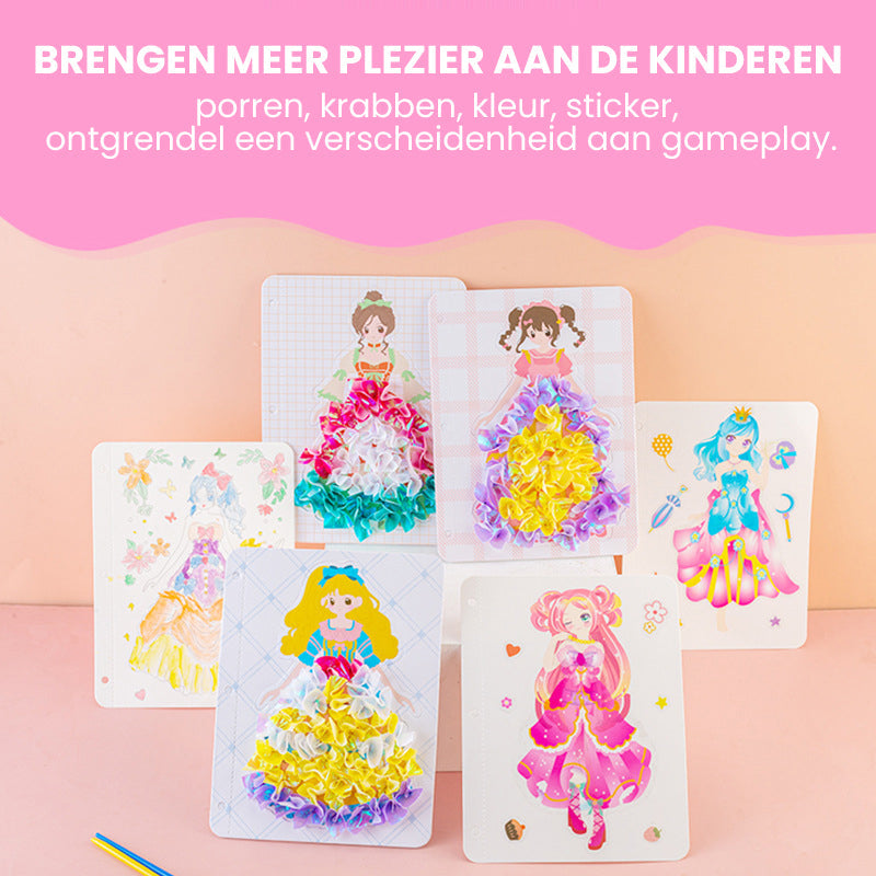 Oneindige droom uit de kindertijd hand beschilderd