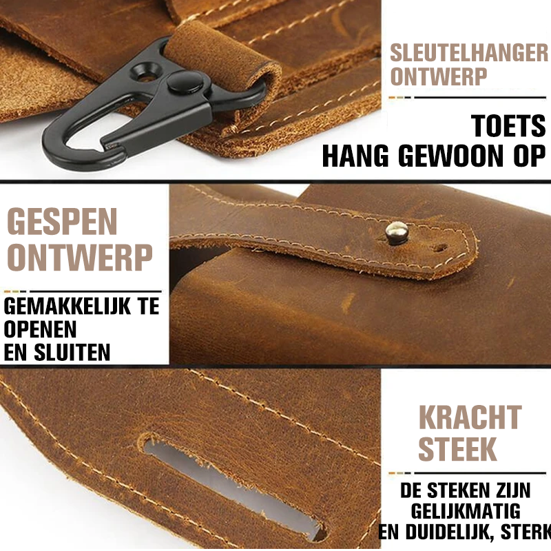 LuxPack - Herentas met retro riem en taille | 50% KORTING