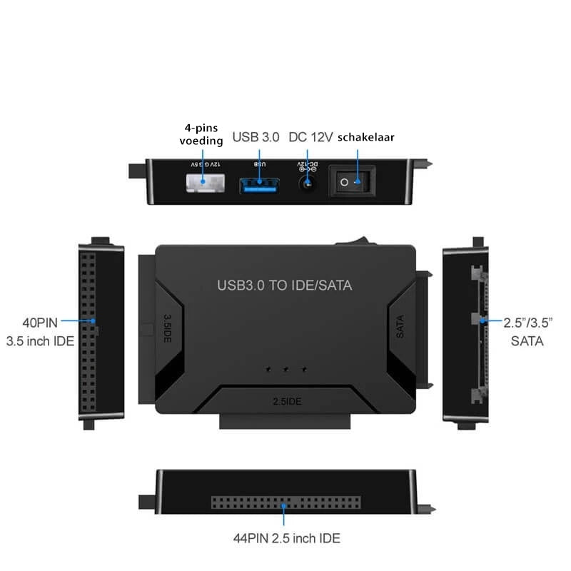 USB 3.0 Naar IDE / SATA-Adapter