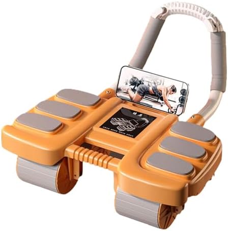 Automatisch terugkaatsende buikspierroller met elleboogsteunkussens