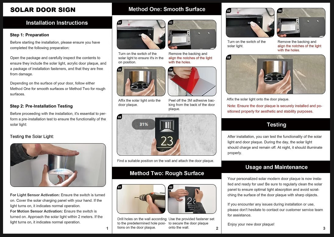 SolarGlow - Persoonlijke Huisnummerplaat - Verlicht op Zonne-Energie | 50% KORTING