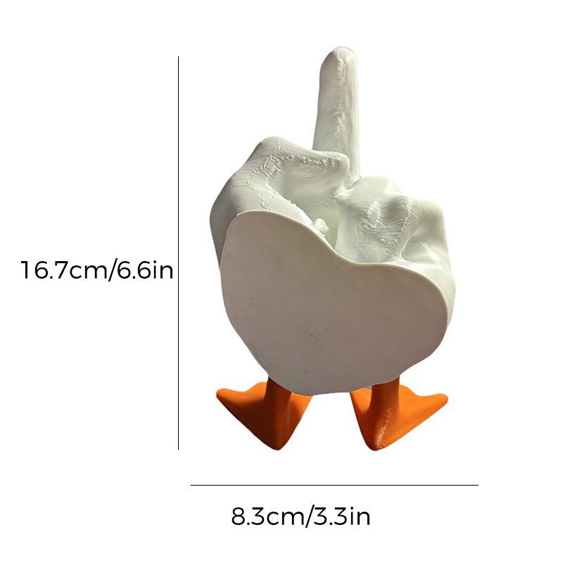 Middelvinger Eend Hars Ornament
