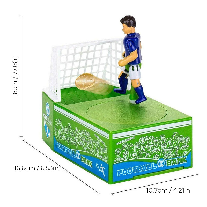 Creatieve spaarpot voor voetbalkinderen