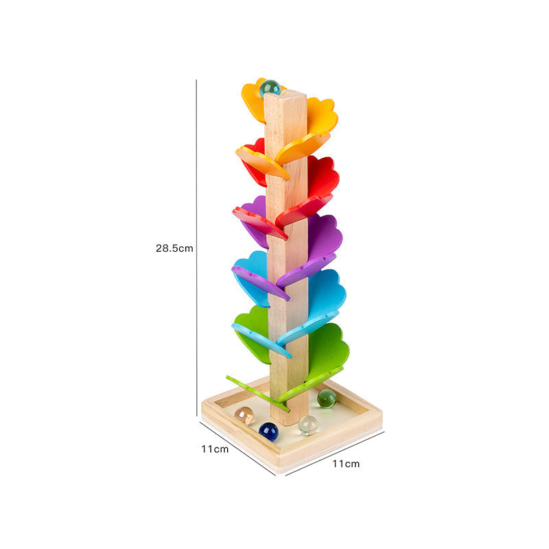 Houten Rainbow Musical boom Lopende bal speelgoed