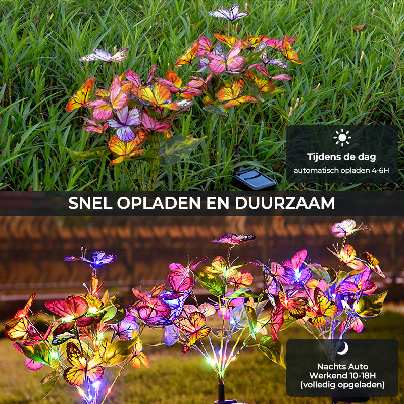 Zonne-vlinder tuinverlichting