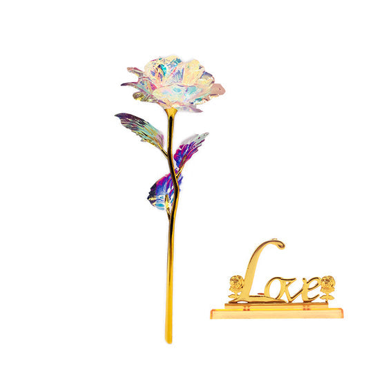 Kleurrijke Galaxy Rose met liefde