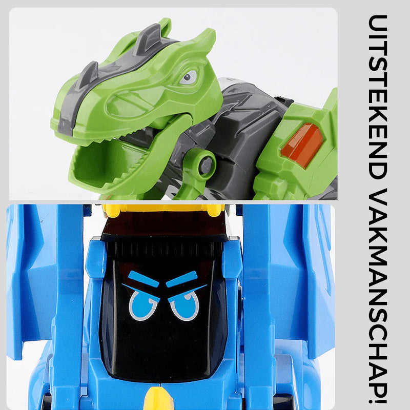Misvormde dinosaurus speelgoed auto