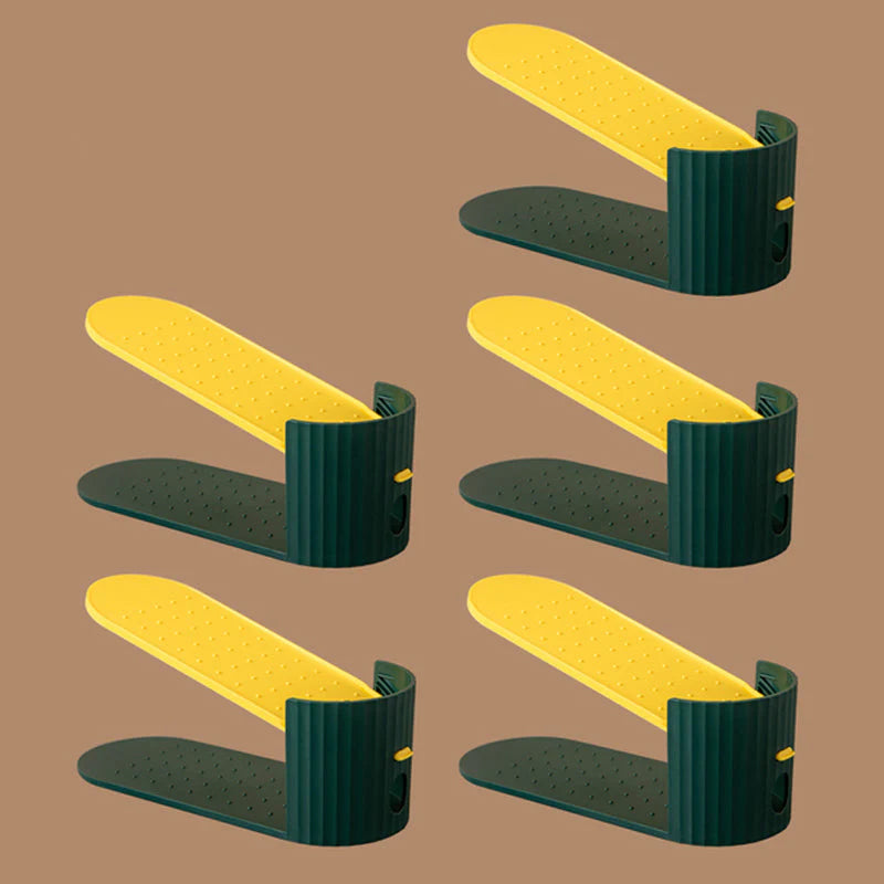 Dubbellaags verstelbaar schoenenrek