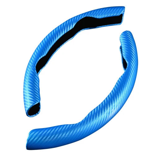 Stuurwielhoes van koolstofvezel en leer – Comfortabele grip en controle