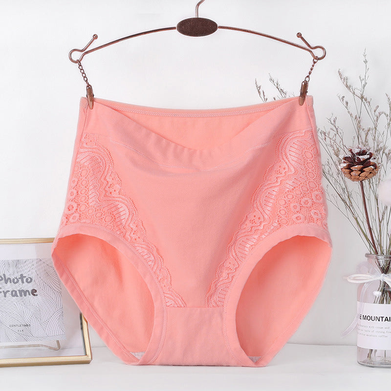 Grote Maten Lekvrije Katoenen Slipjes met Hoge Taille