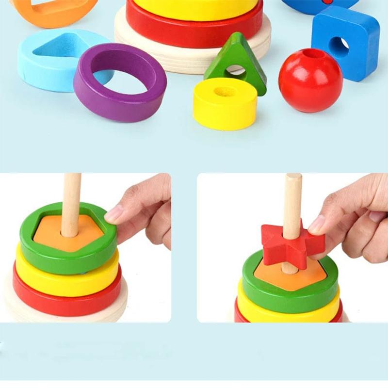 Educatieve toren van bijpassende bouwstenen speelgoed