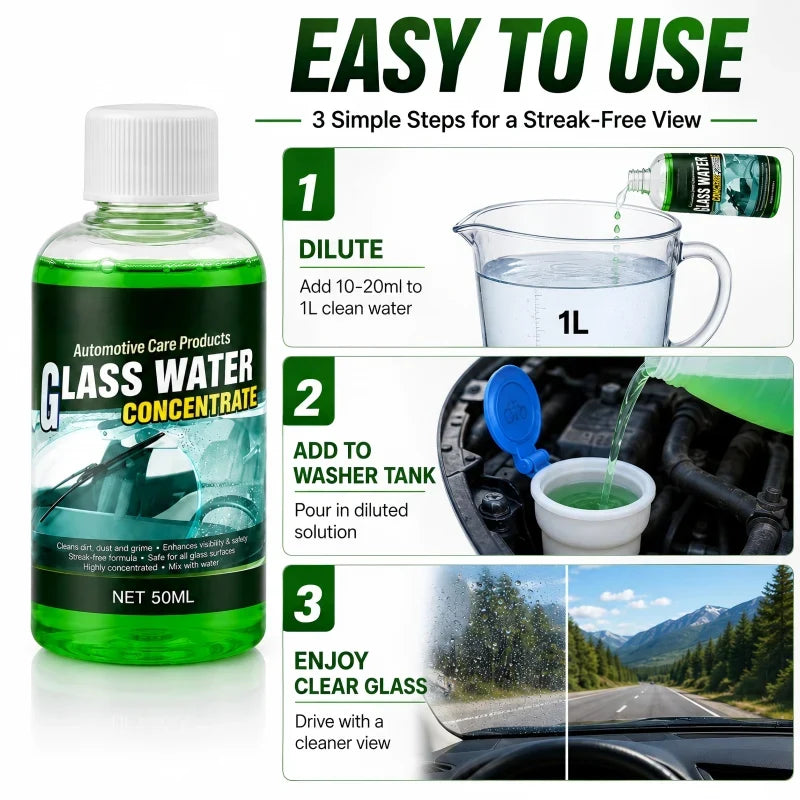 CrystalPure Glasverbeteraar — Direct Heldere, Veiliger Ritten - 50ml