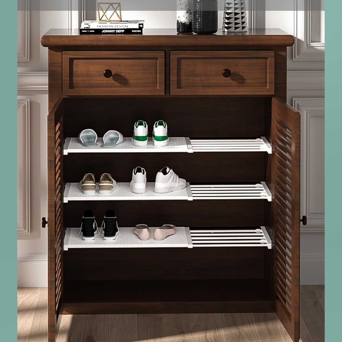 FlexiRack™ – Verstelbaar Opbergrek voor Slimme Kastindeling | 50% KORTING