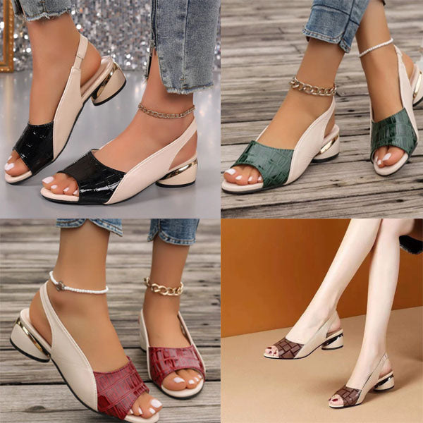 Elena – Elegante Blokhak Sandalen | 50% KORTING