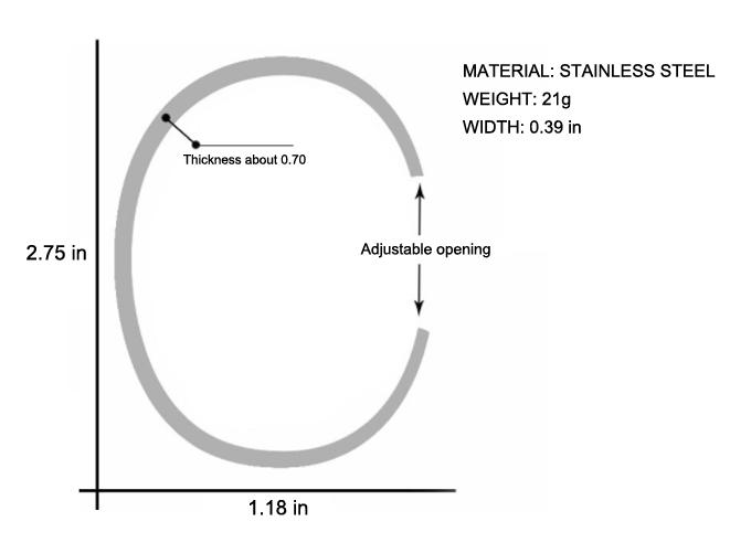 Roestvrijstalen Open Sea Wave-armband