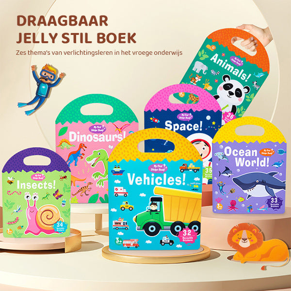 Draagbaar Jelly Quiet-boek
