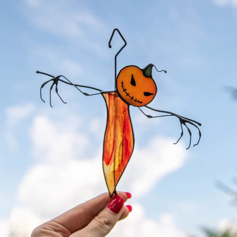 Spooklicht - Grappige glas-in-lood raamhangers | 50% KORTING