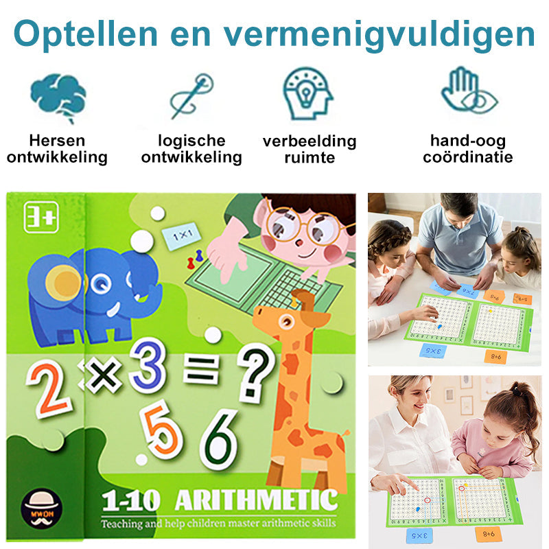 Vermenigvuldigen en optellen spellen