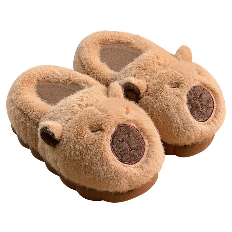 Darren — Knusse Pluche Pantoffels met Antislipzool