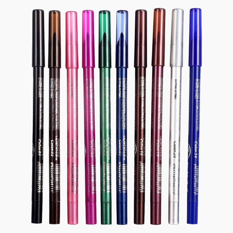 SilkSlide – 10 stuks Gel Eyeliner Set | 50% KORTING