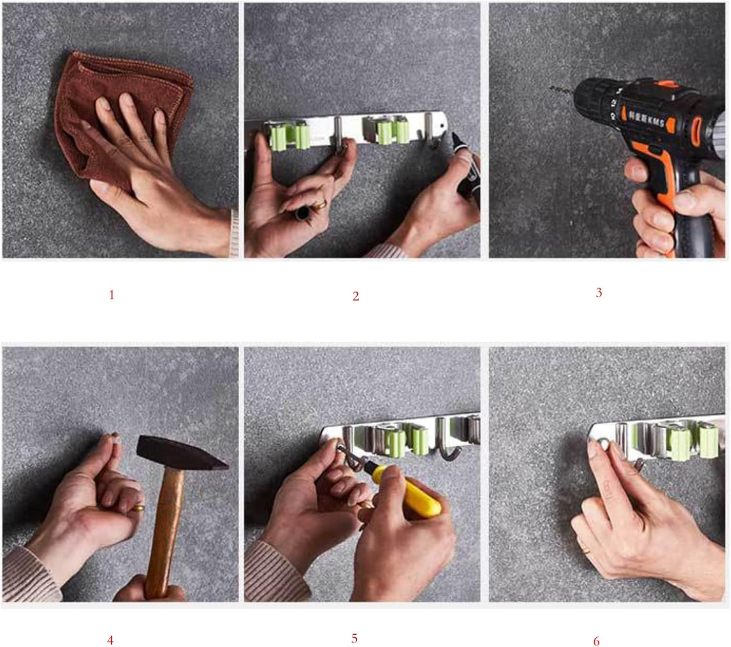 GripEase™ – Nooit meer rondslingerende bezems of dweilen in huis! - 43 cm breed | 50% KORTING